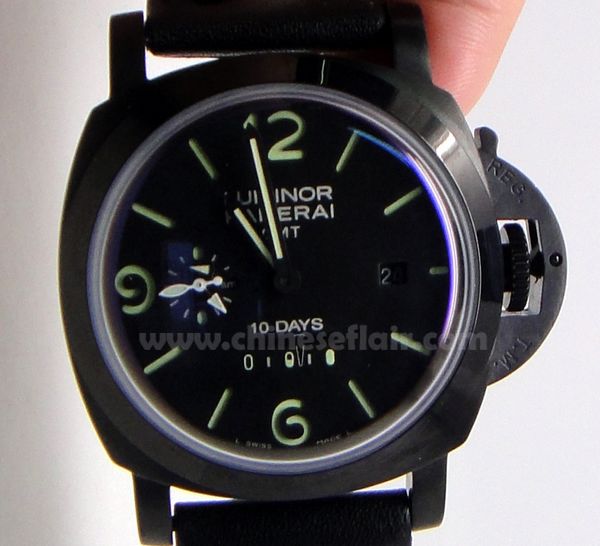 Panerai Luminor 1950 10 Days GMT 44mm Black Steel Watch